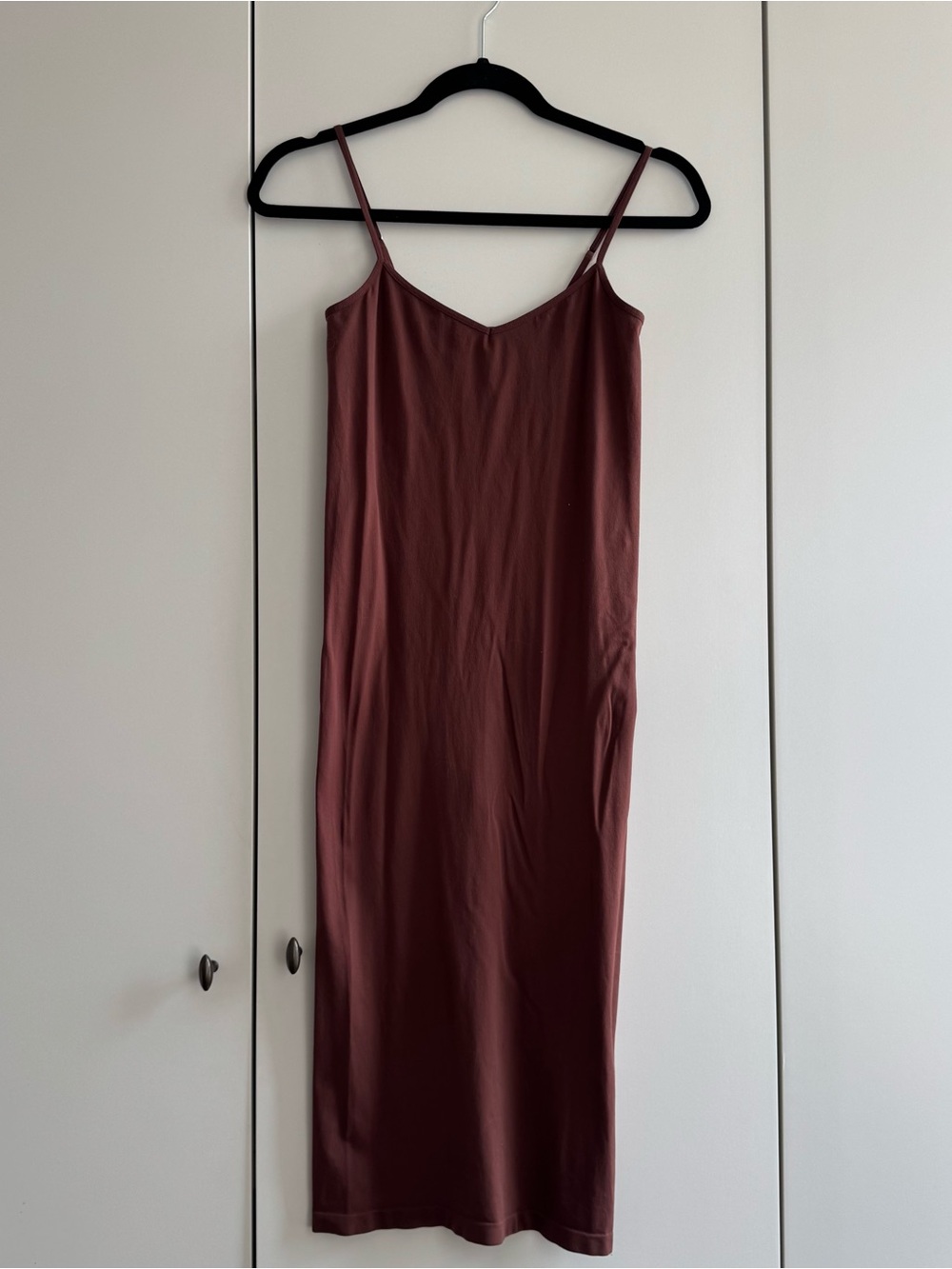 Free People Slip Midi Dress in Brown terracotta M